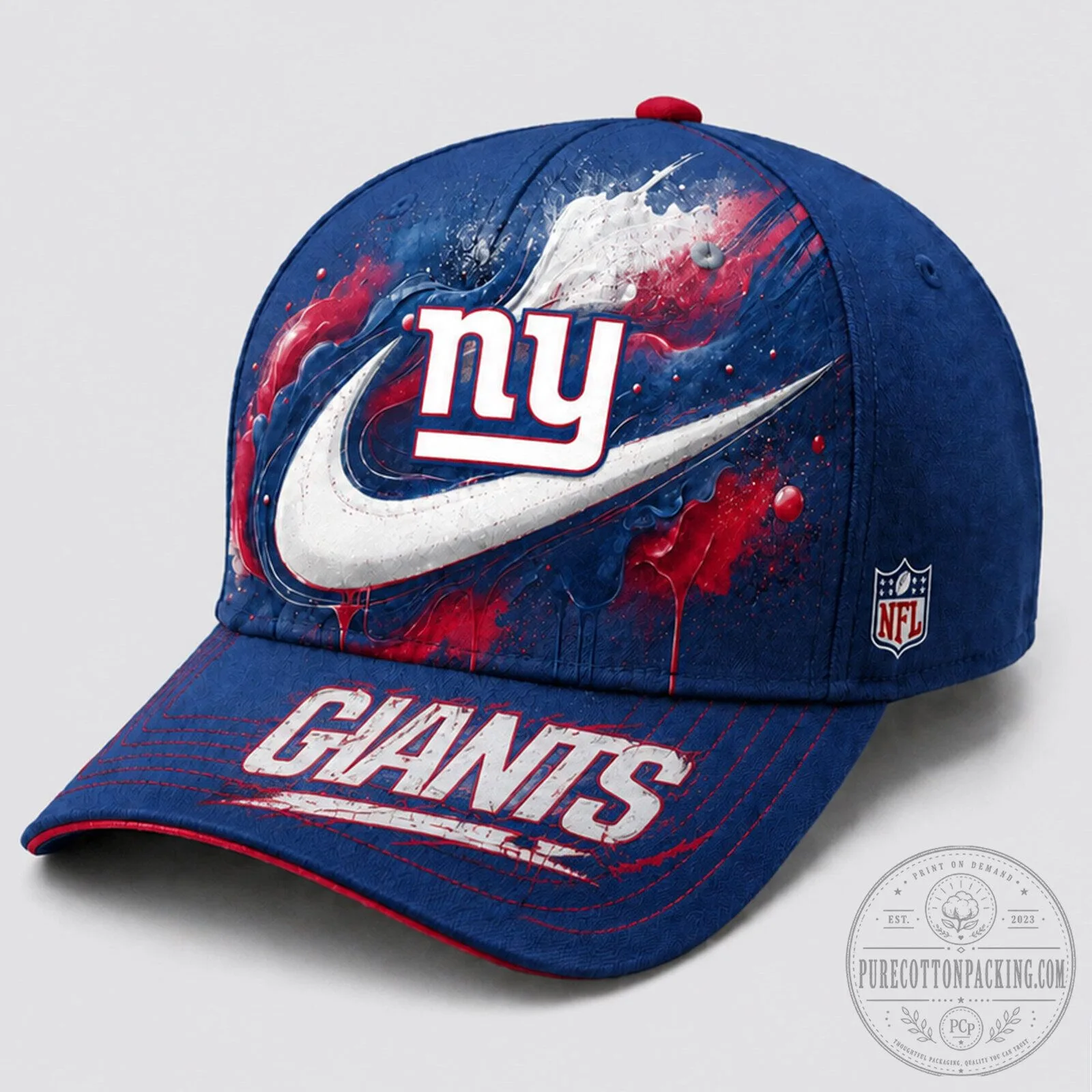 New York Giants Nike Paint Burst NFL Fan Baseball Cap Hat