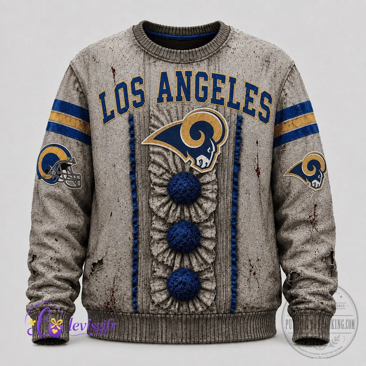 Los Angeles Rams Football Team Personalized Halloween Sweatshirt