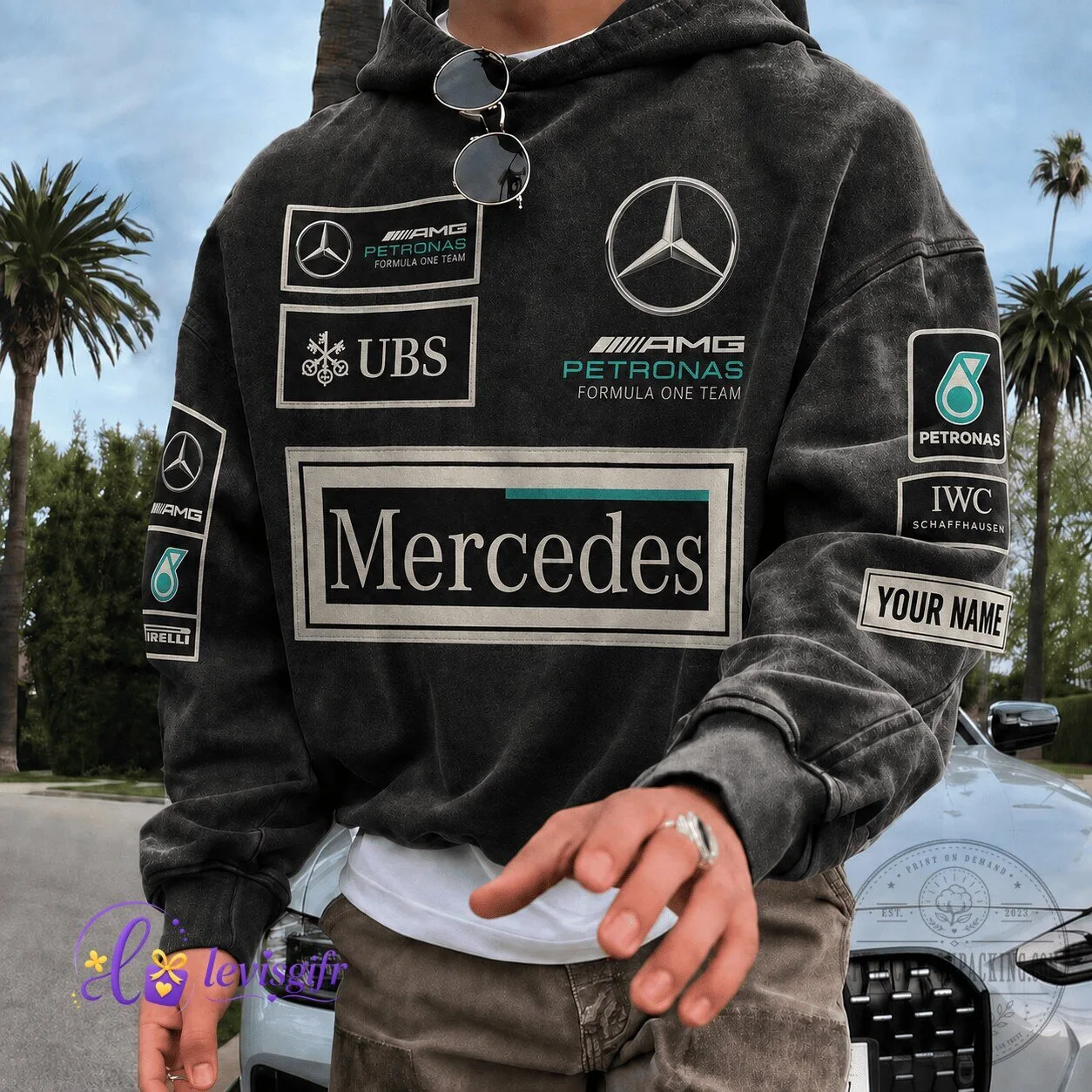 Racing Fan Gift Mercedes AMG Petronas Formula One Team Hoodie