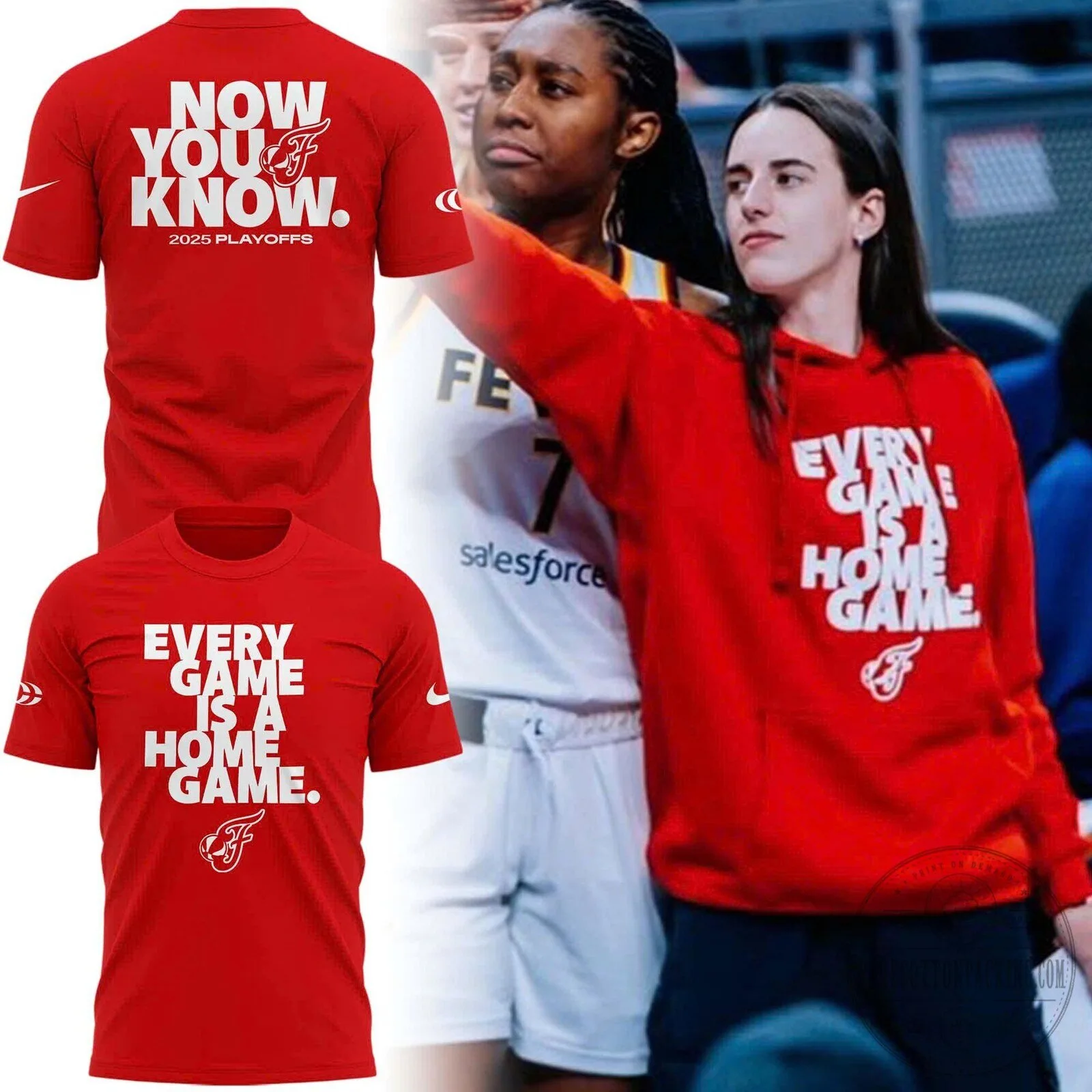 Caitlin Clark Indiana Fever Every Game Is A Home Game Red T-Shirt