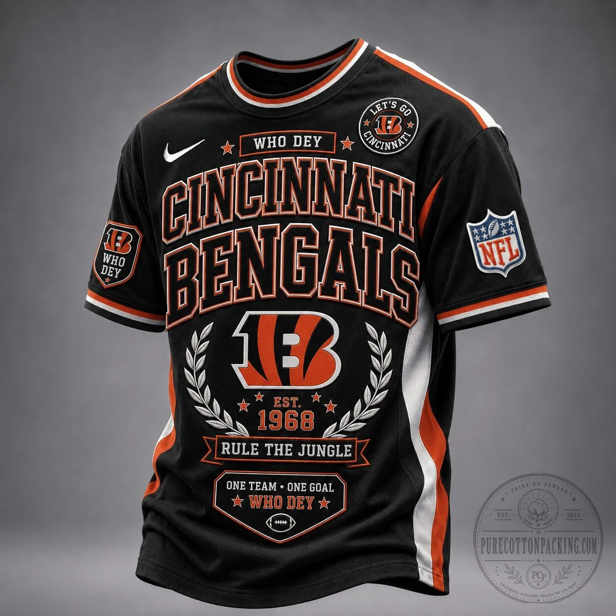 Cincinnati Bengals NFL Football Game Day Fan Jersey