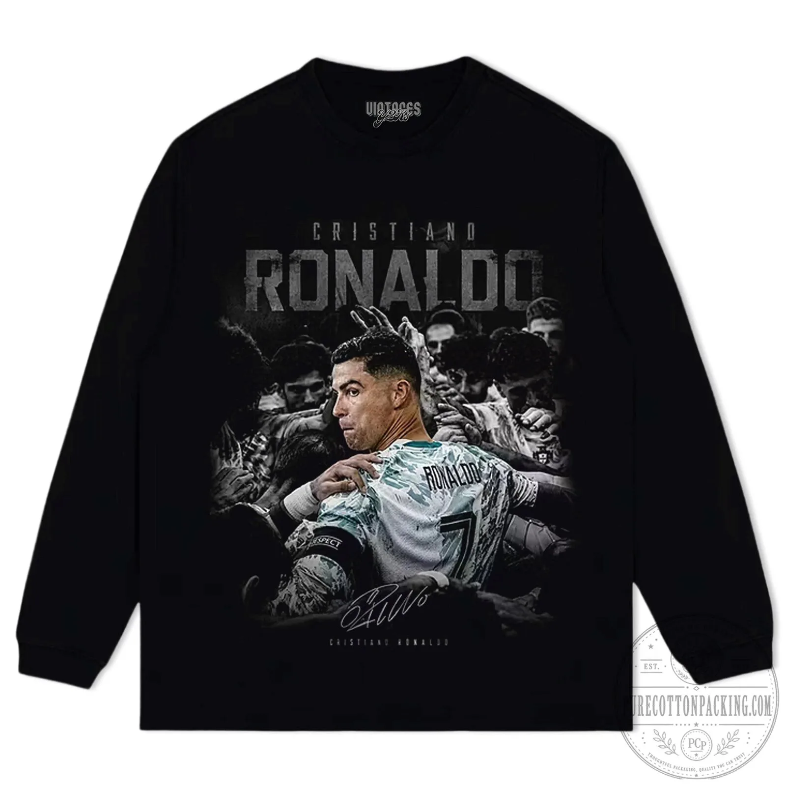 Cristiano Ronaldo Football Legend Graphic Print Black Short Sleeve T-Shirt 11 Cristiano Ronaldo Football Legend Graphic Print Black Short Sleeve T-Shirt