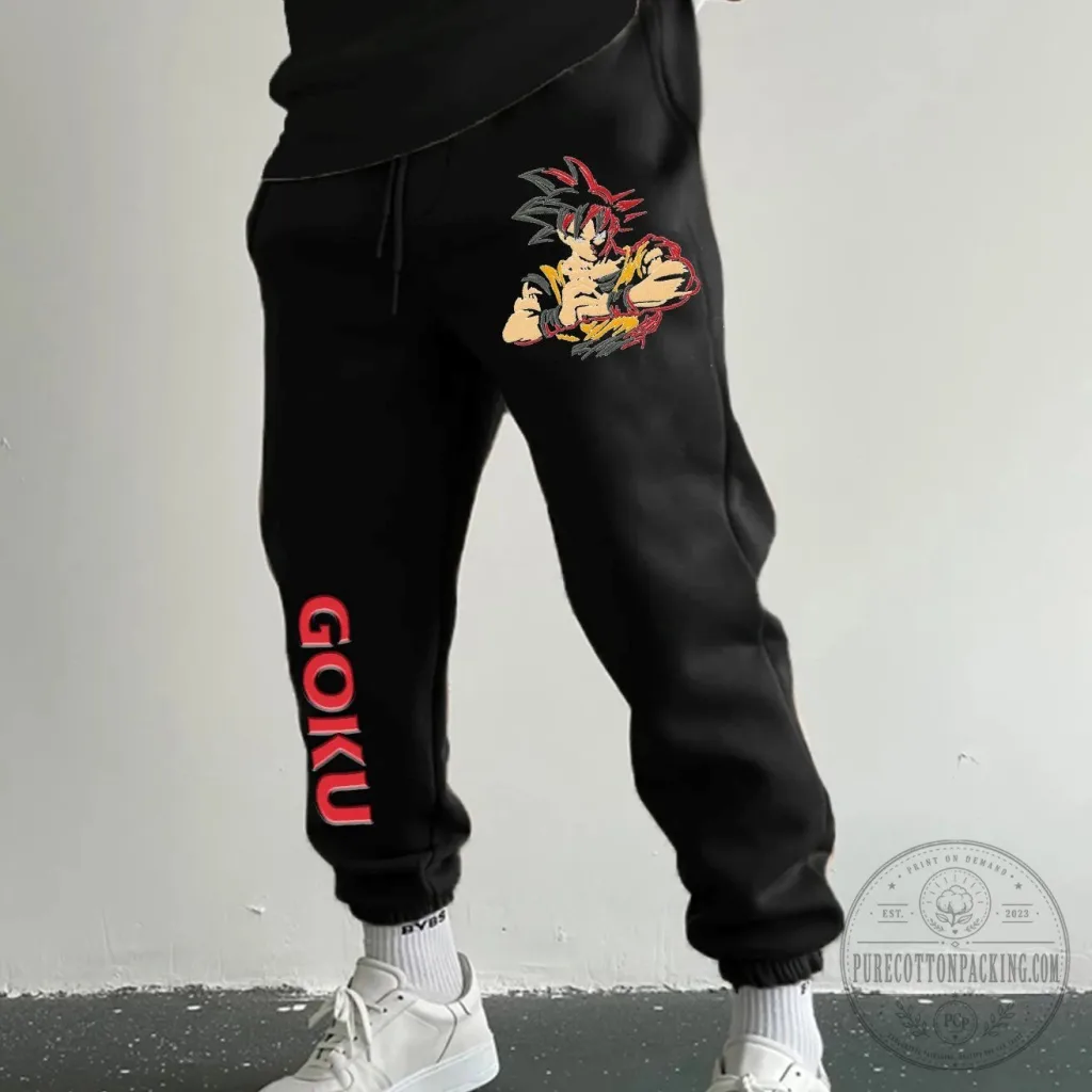Dragon Ball Z Goku Super Saiyan Black Sweatpants Dragon Ball Z Goku Super Saiyan Black Sweatpants