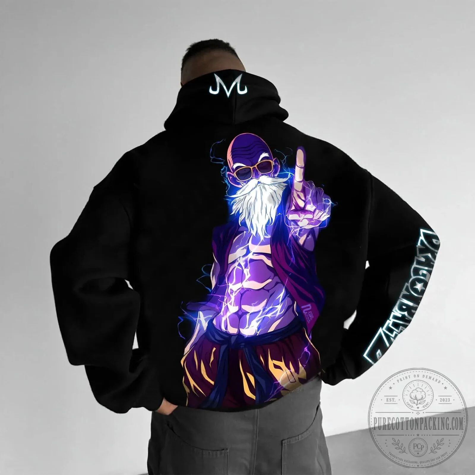 Dragon Ball Z Master Roshi Ultra Instinct Black Hoodie
