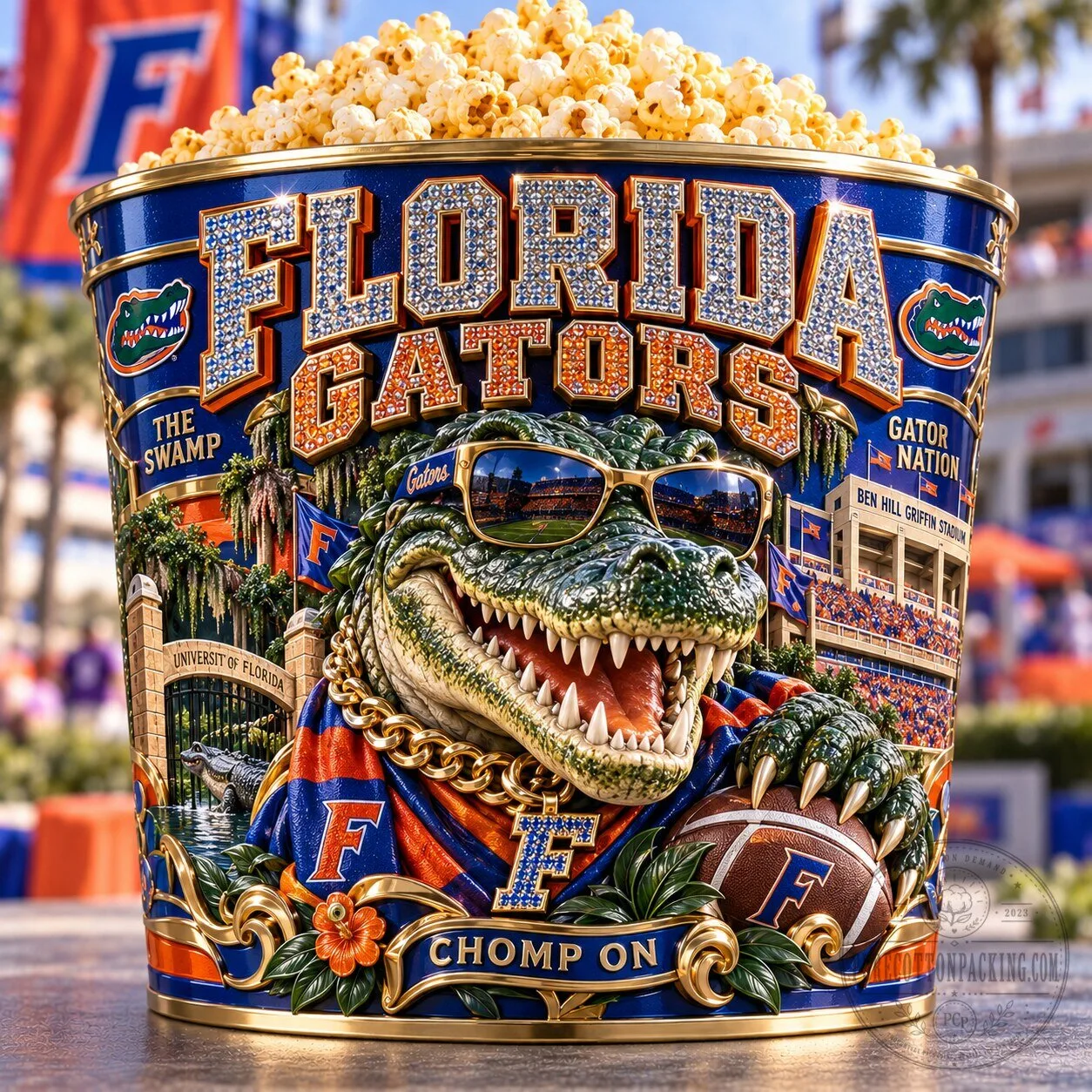 Florida Gators Football Team Popcorn Bucket 1 Florida Gators Football Team Popcorn Bucket