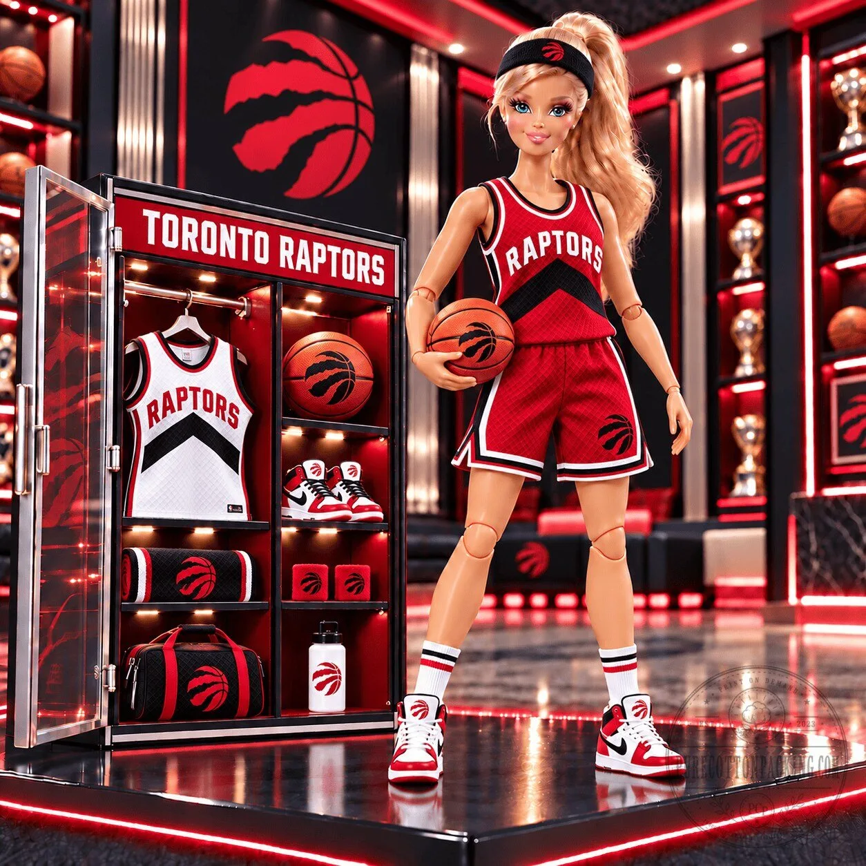 Toronto Raptors Barbie Doll Basketball Player Collectible Figure