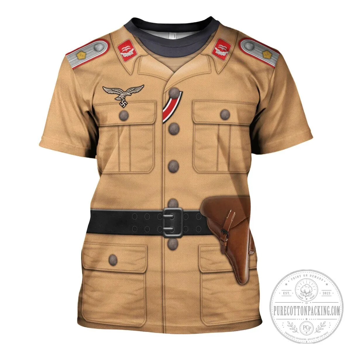 German Luftwaffe Tropical Uniform Artillery Lieutenant Costume Hoodie 17 German Luftwaffe Tropical Uniform Artillery Lieutenant Costume Hoodie