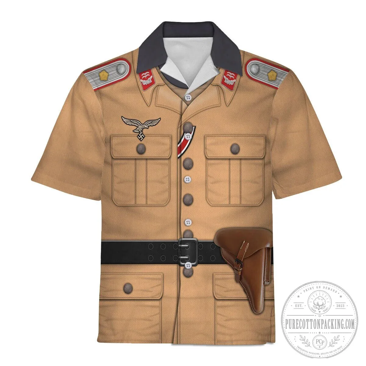 German Luftwaffe Tropical Uniform Artillery Lieutenant Costume Hoodie 20 German Luftwaffe Tropical Uniform Artillery Lieutenant Costume Hoodie