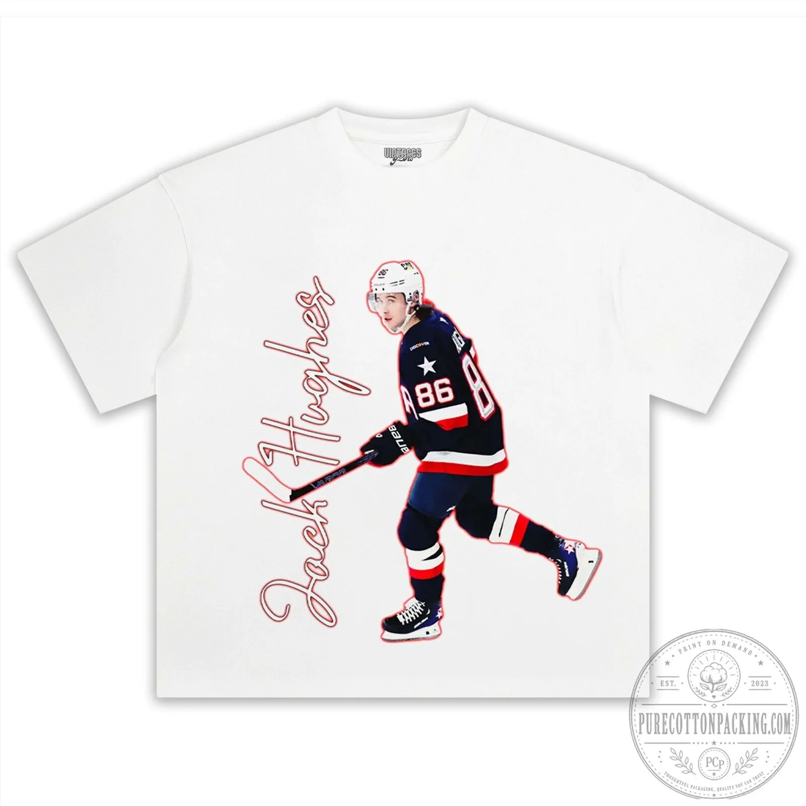 Jack Hughes United States of America Hockey Player Graphic T-Shirt 6 Jack Hughes United States of America Hockey Player Graphic T-Shirt