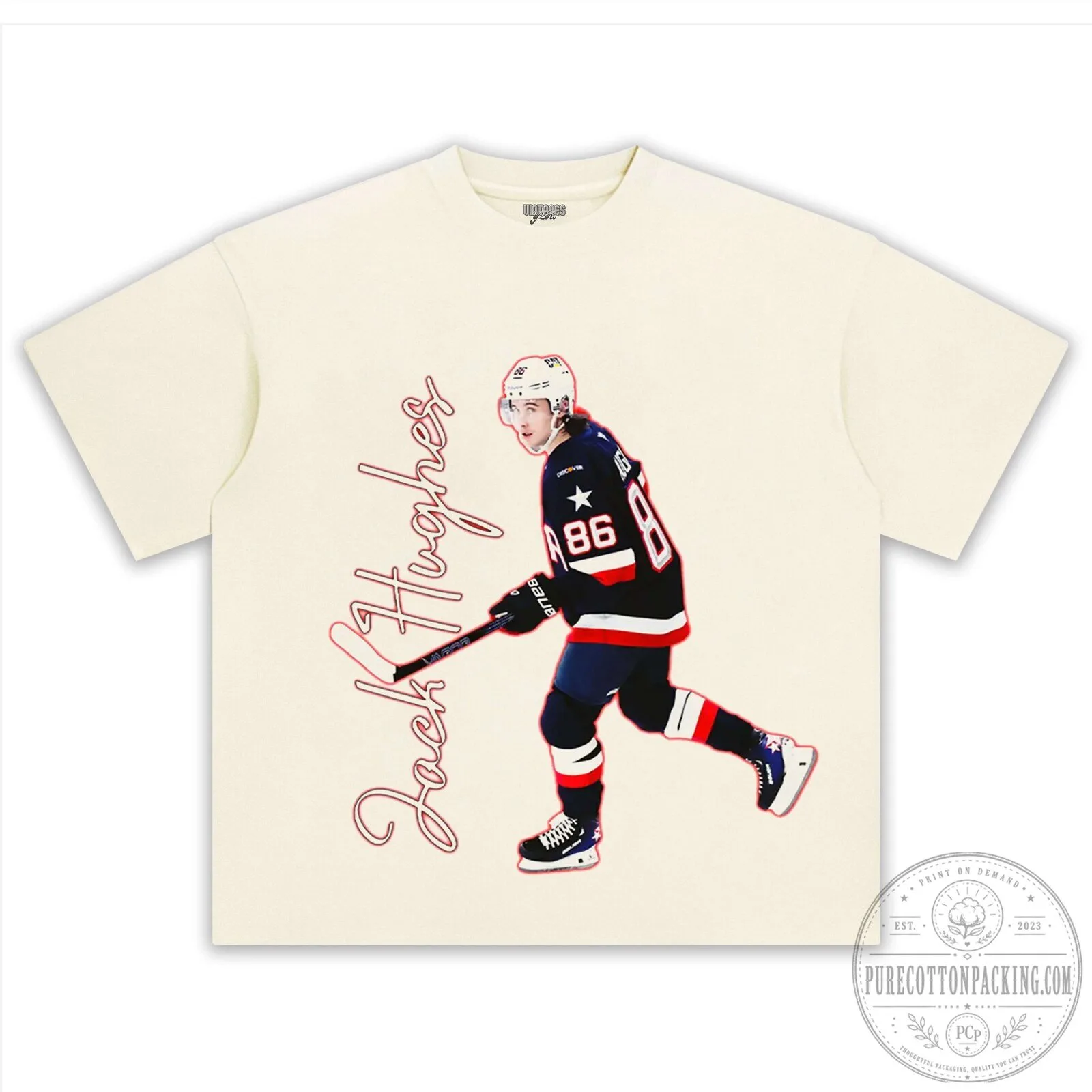 Jack Hughes United States of America Hockey Player Graphic T-Shirt 7 Jack Hughes United States of America Hockey Player Graphic T-Shirt