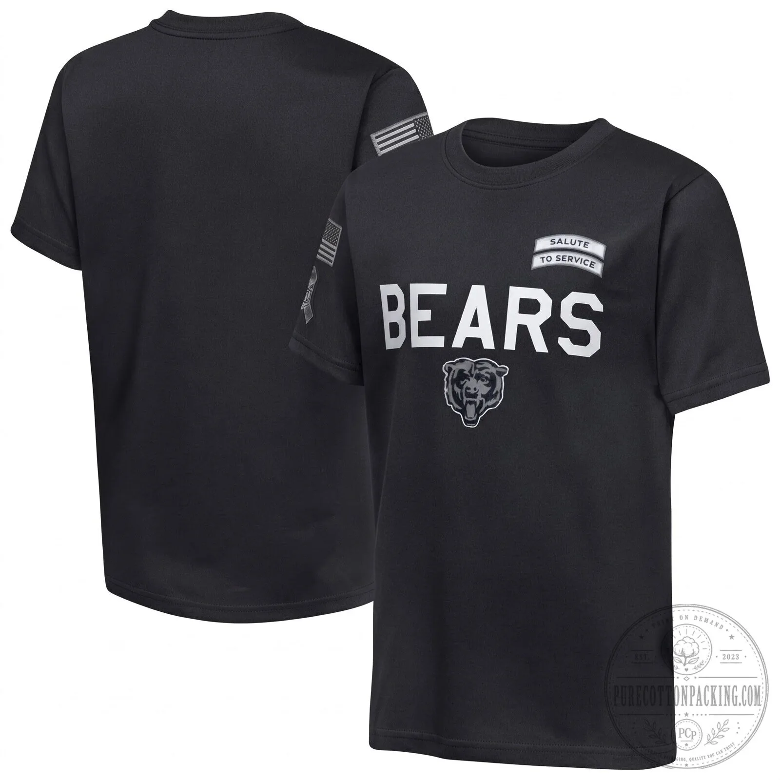 Chicago Bears Salute To Service 2026 Edition Military Green T-Shirt 8 Chicago Bears Salute To Service 2026 Edition Military Green T-Shirt