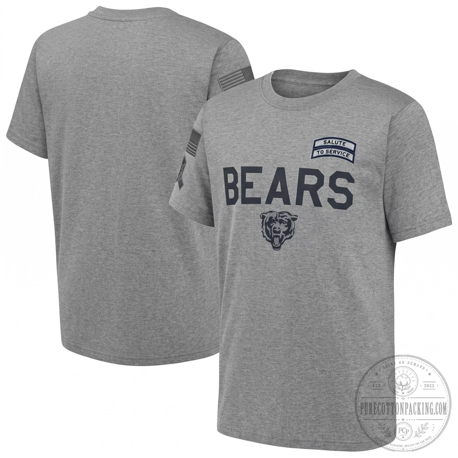 Chicago Bears Salute To Service 2026 Edition Military Green T-Shirt 12 Chicago Bears Salute To Service 2026 Edition Military Green T-Shirt