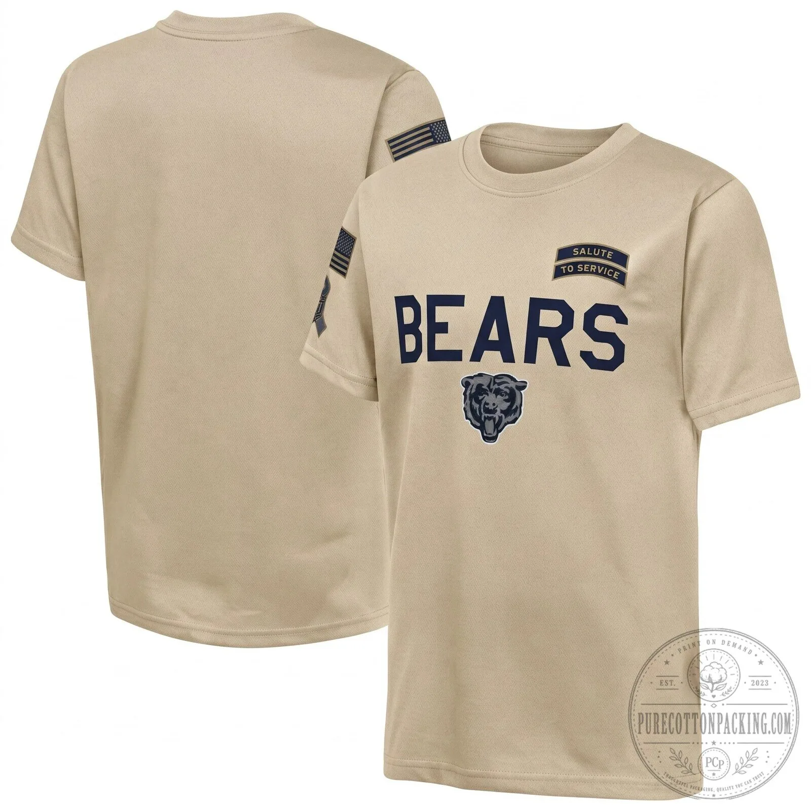 Chicago Bears Salute To Service 2026 Edition Military Green T-Shirt 13 Chicago Bears Salute To Service 2026 Edition Military Green T-Shirt