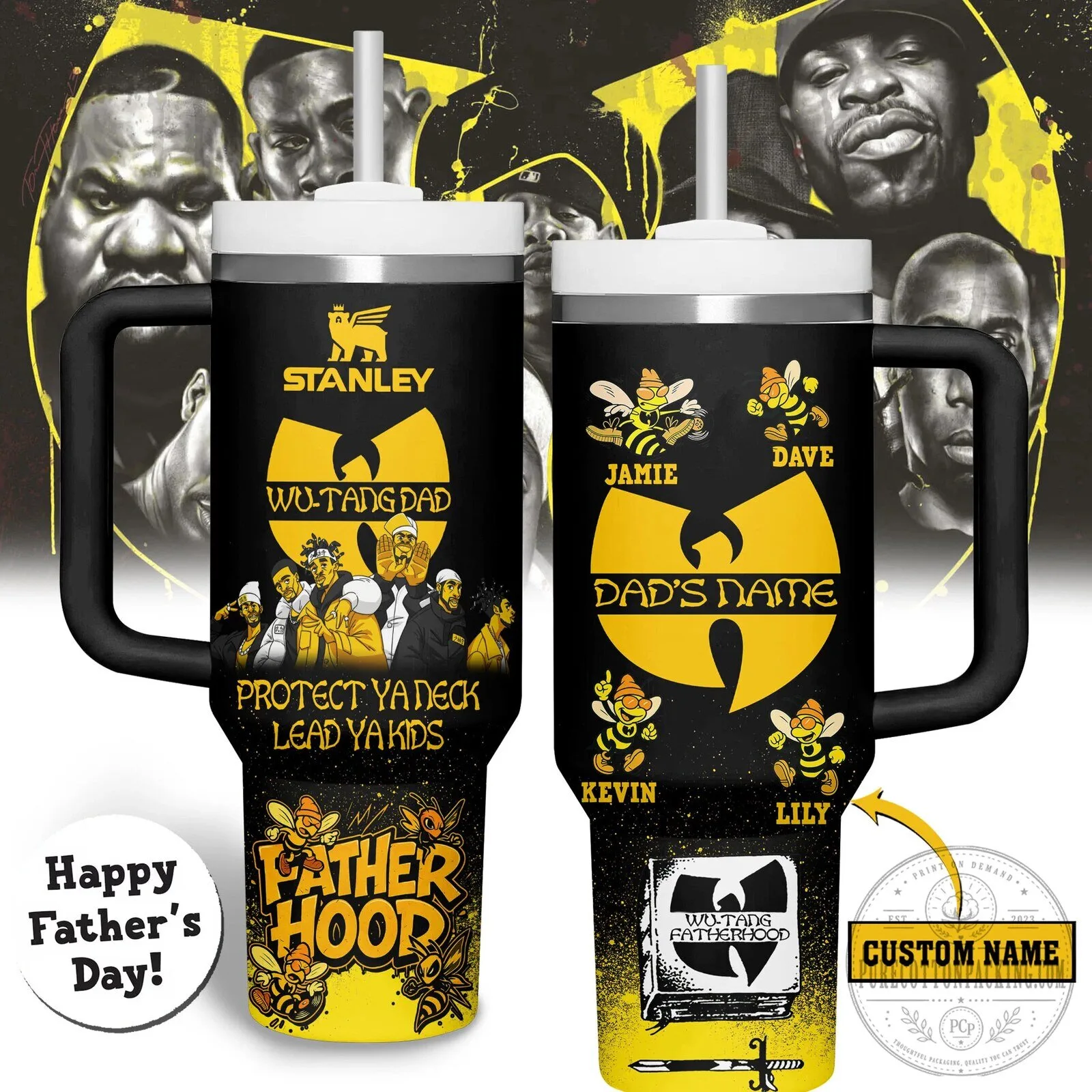 Wu-Tang Clan Fatherhood Protect Ya Neck Lead Ya Kids Tumbler
