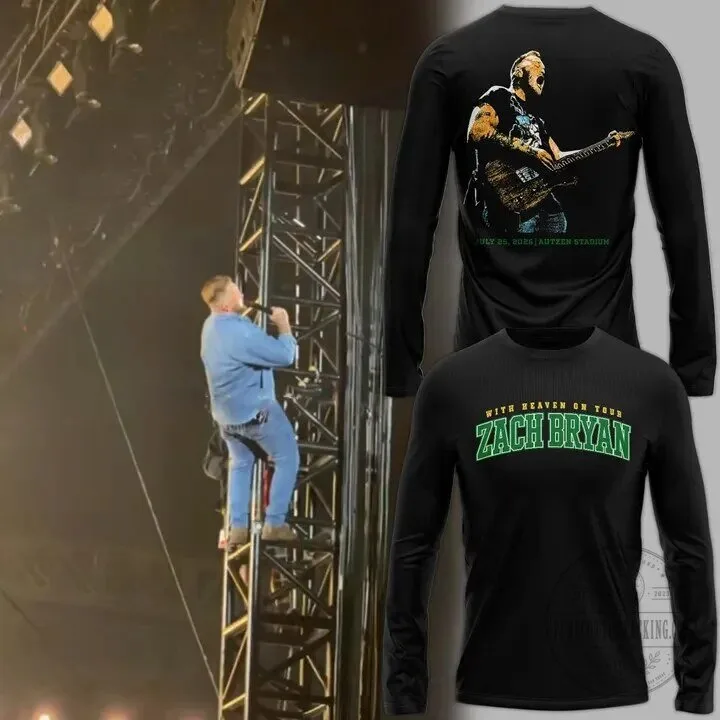 Zach Bryan With Heaven On Tour Autzen Stadium Long Sleeve T-Shirt