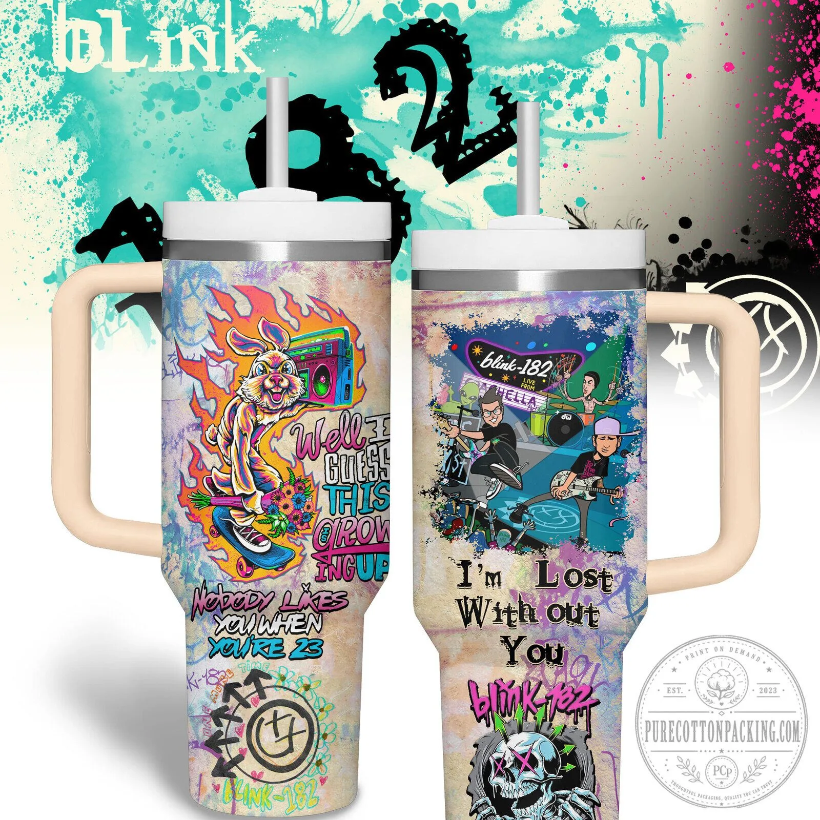 Blink-182 Nobody Likes You When You're 23 Graffiti Art Tumbler 1 blink 182 nobody likes you when you re 23 graffiti art tumbler featured