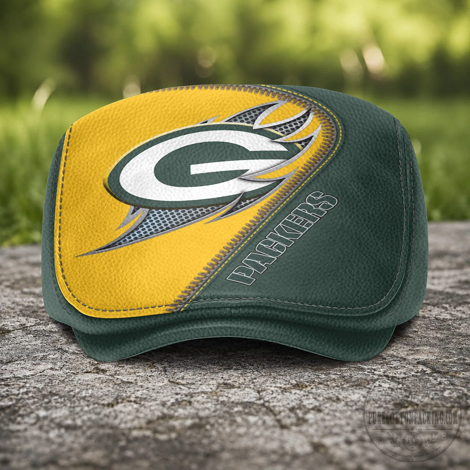 Green Bay Packers NFL Football Team Logo Golf Flat Cap Hat 6 Green Bay Packers NFL Football Team Logo Golf Flat Cap Hat