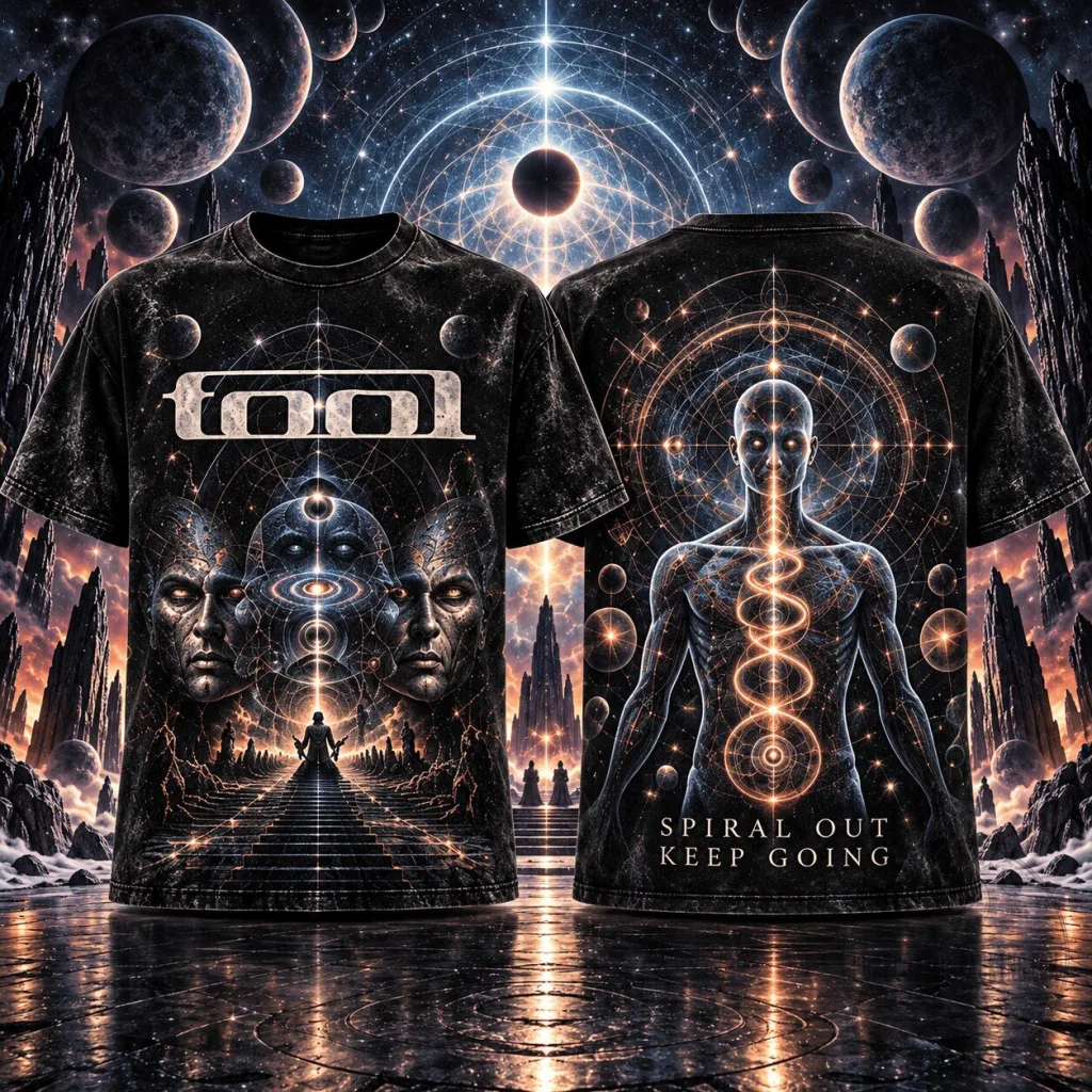 Tool Band Spiral Out Keep Going Cosmic Sacred Geometry T-Shirt Tool Band Spiral Out Keep Going Cosmic Sacred Geometry T-Shirt