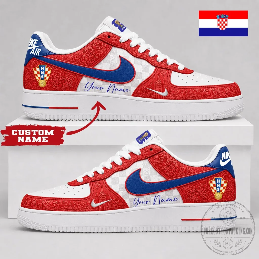 Croatia National Heritage Custom Name Air Force One Shoes Croatia National Heritage Custom Name Air Force One Shoes