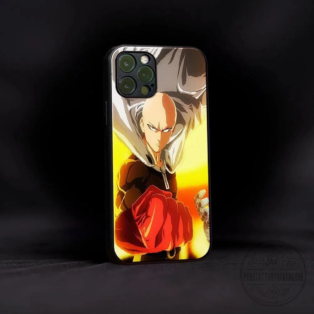 One Punch Man Saitama Anime Character Art Phone Case