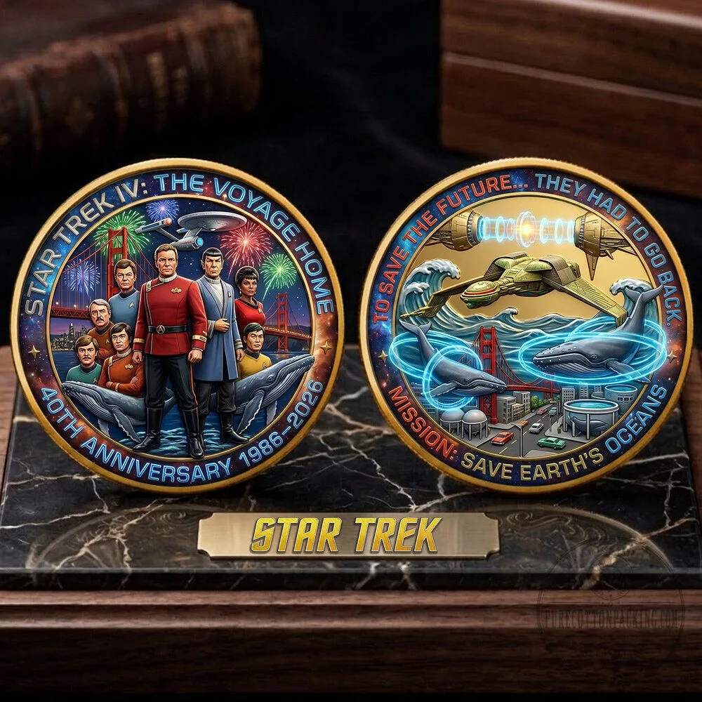 40th Anniversary Commemorative Coin for Star Trek IV: The Voyage Home