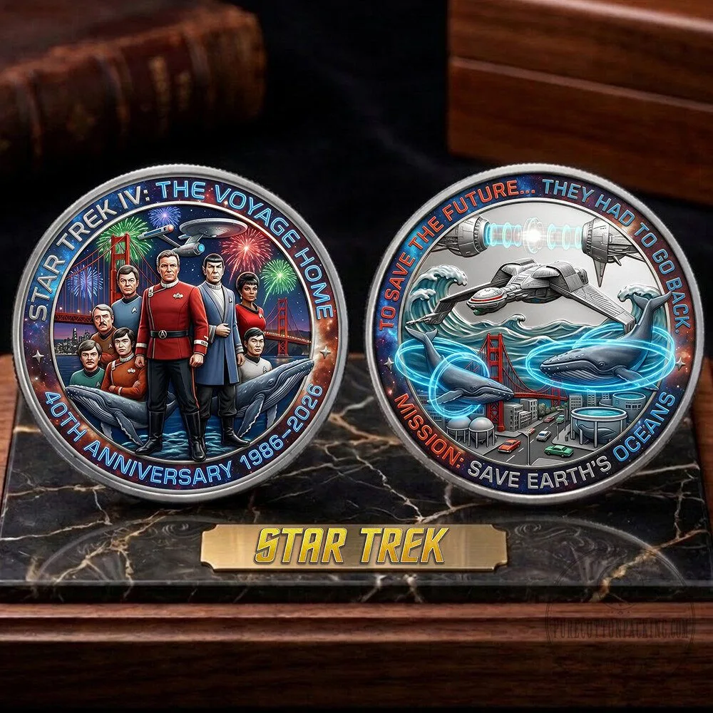 40th Anniversary Commemorative Coin for Star Trek IV: The Voyage Home 4 40th Anniversary Commemorative Coin for Star Trek IV: The Voyage Home