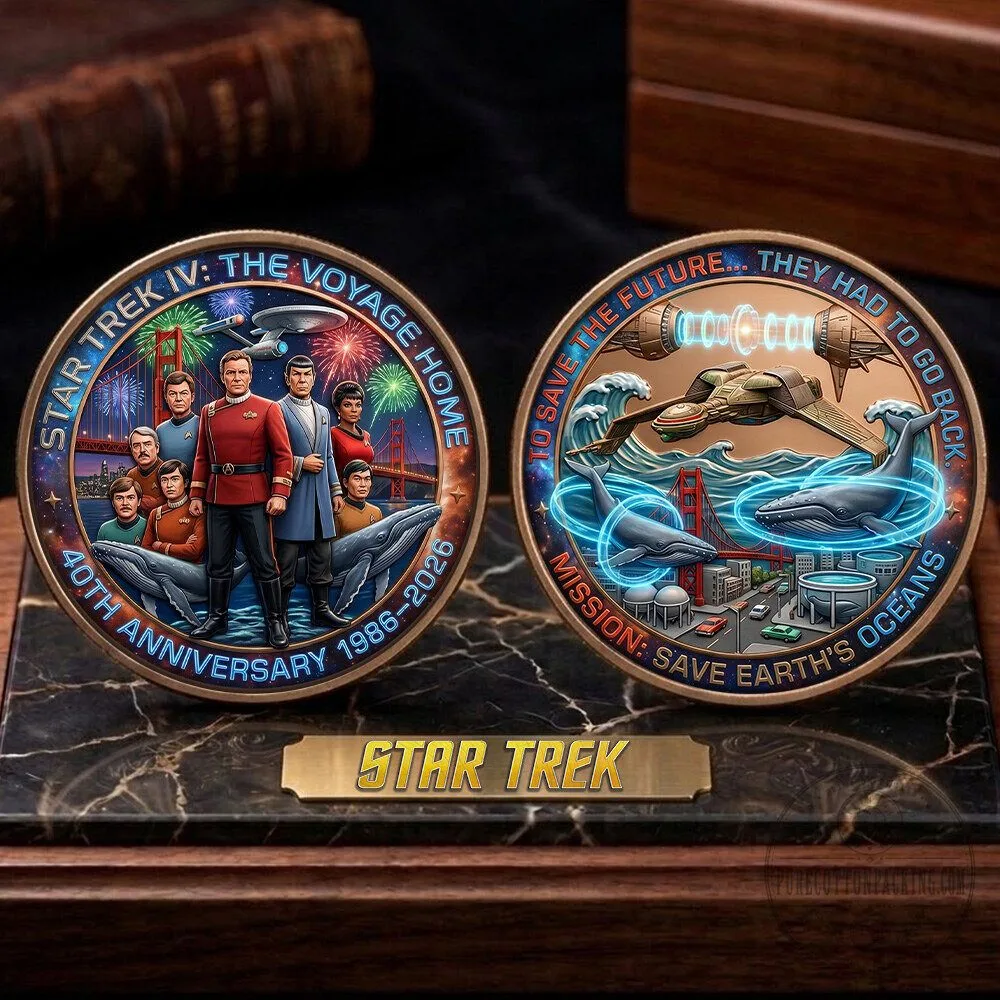 40th Anniversary Commemorative Coin for Star Trek IV: The Voyage Home 5 40th Anniversary Commemorative Coin for Star Trek IV: The Voyage Home