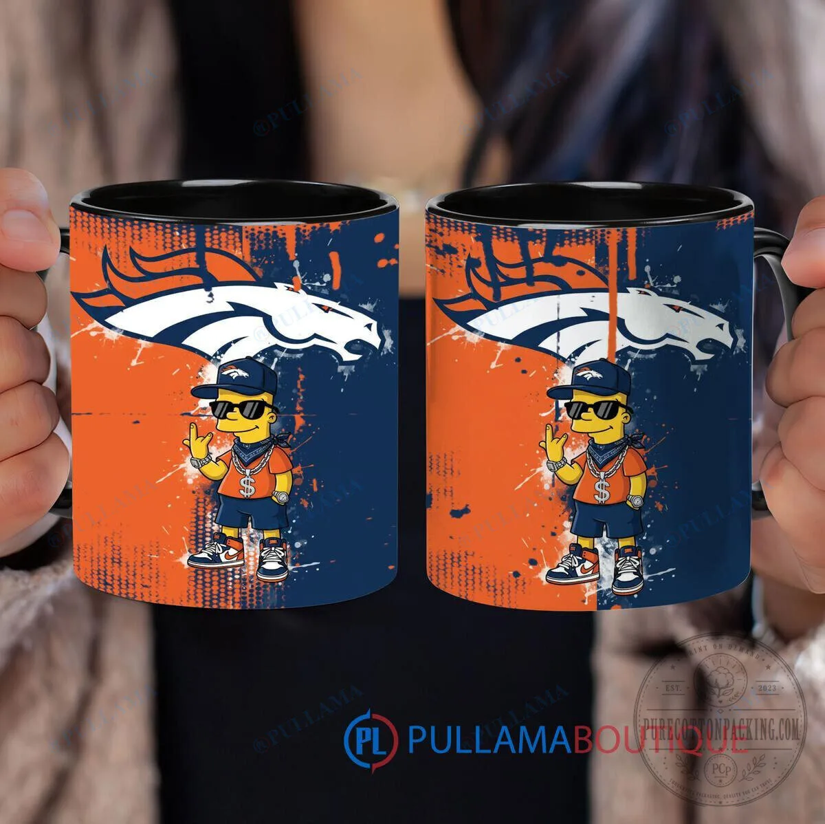 Denver Broncos Bart Simpson The Simpsons Cartoon Football Fan Coffee Mug 1 Denver Broncos Bart Simpson The Simpsons Cartoon Football Fan Coffee Mug