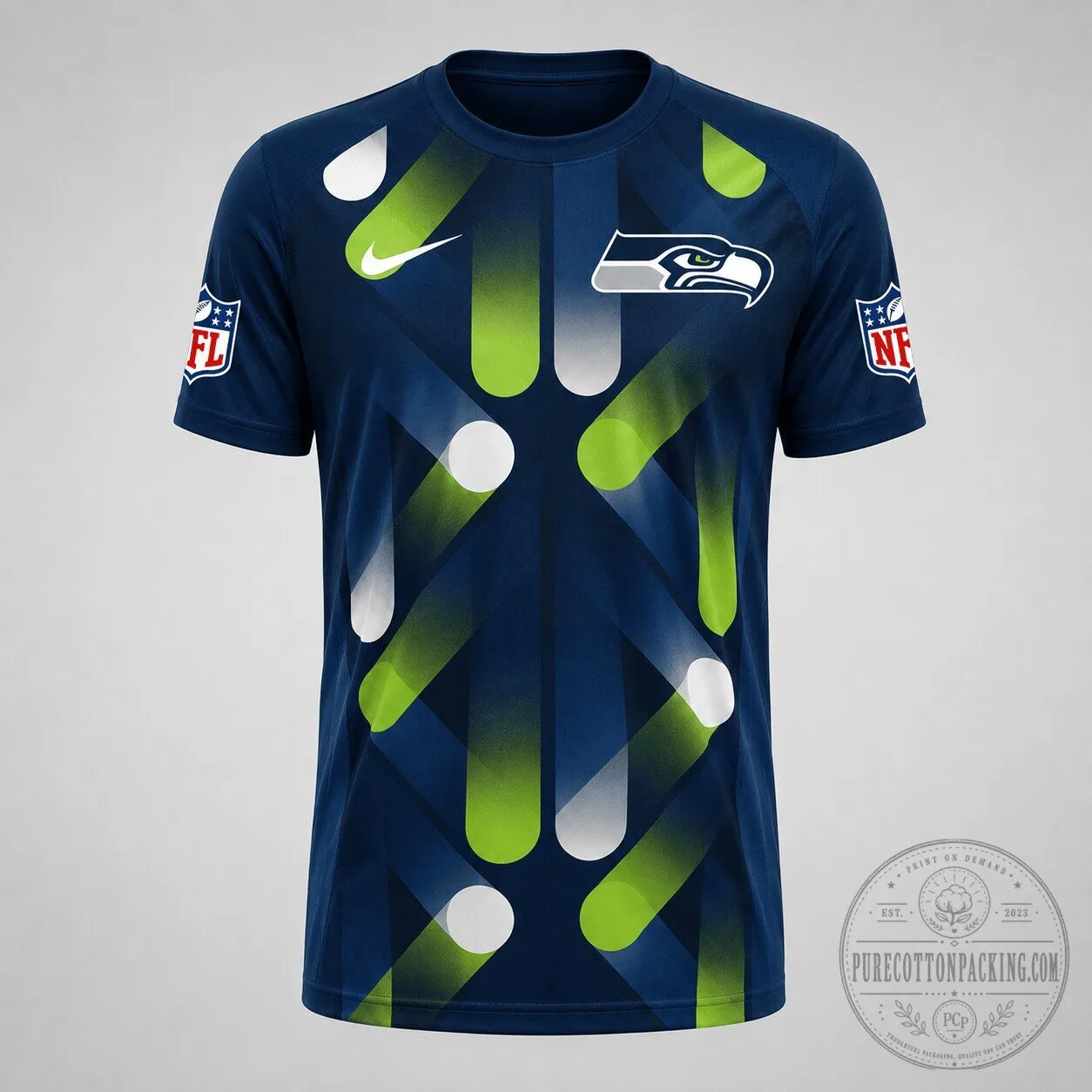Seattle Seahawks NFL Football Team All-Over Print Performance Jersey