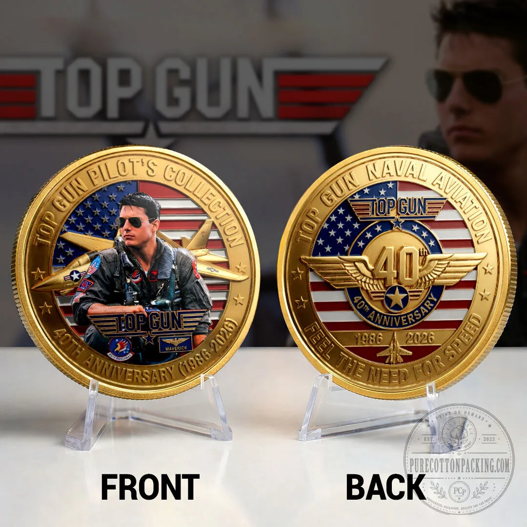 Top Gun Pilot's Collection 40th Anniversary Maverick Commemorative Coin
