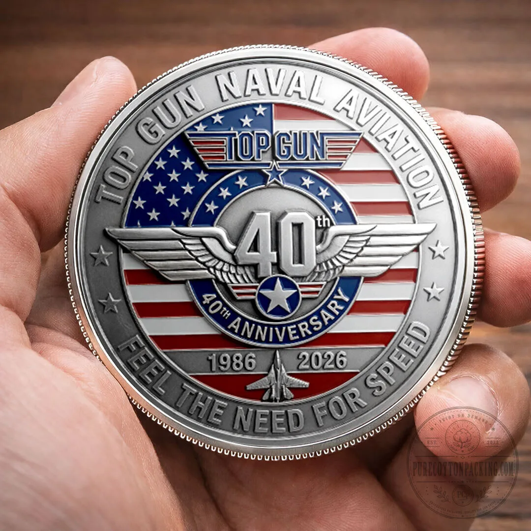 Top Gun Pilot's Collection 40th Anniversary Maverick Commemorative Coin 9 top gun pilot s collection 40th anniversary maverick commemorative coin gallery 3