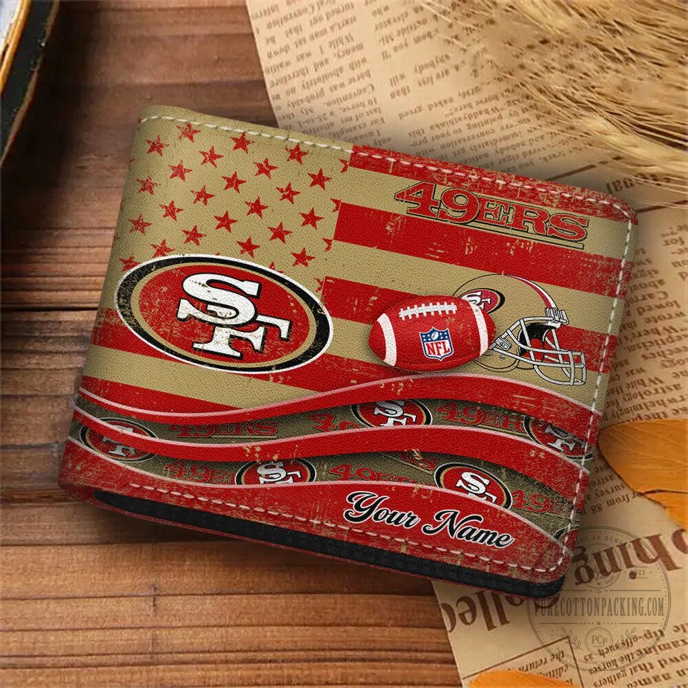 San Francisco 49ers Football Team Personalized Wallet