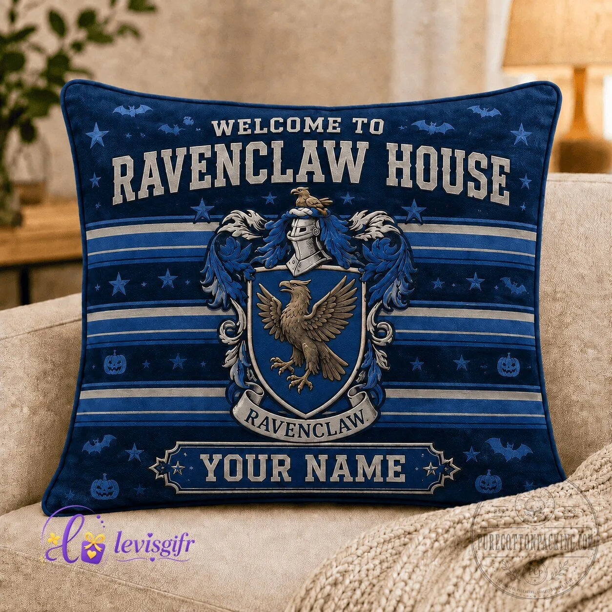 Harry Potter Ravenclaw House Personalized Vintage Pillow Case