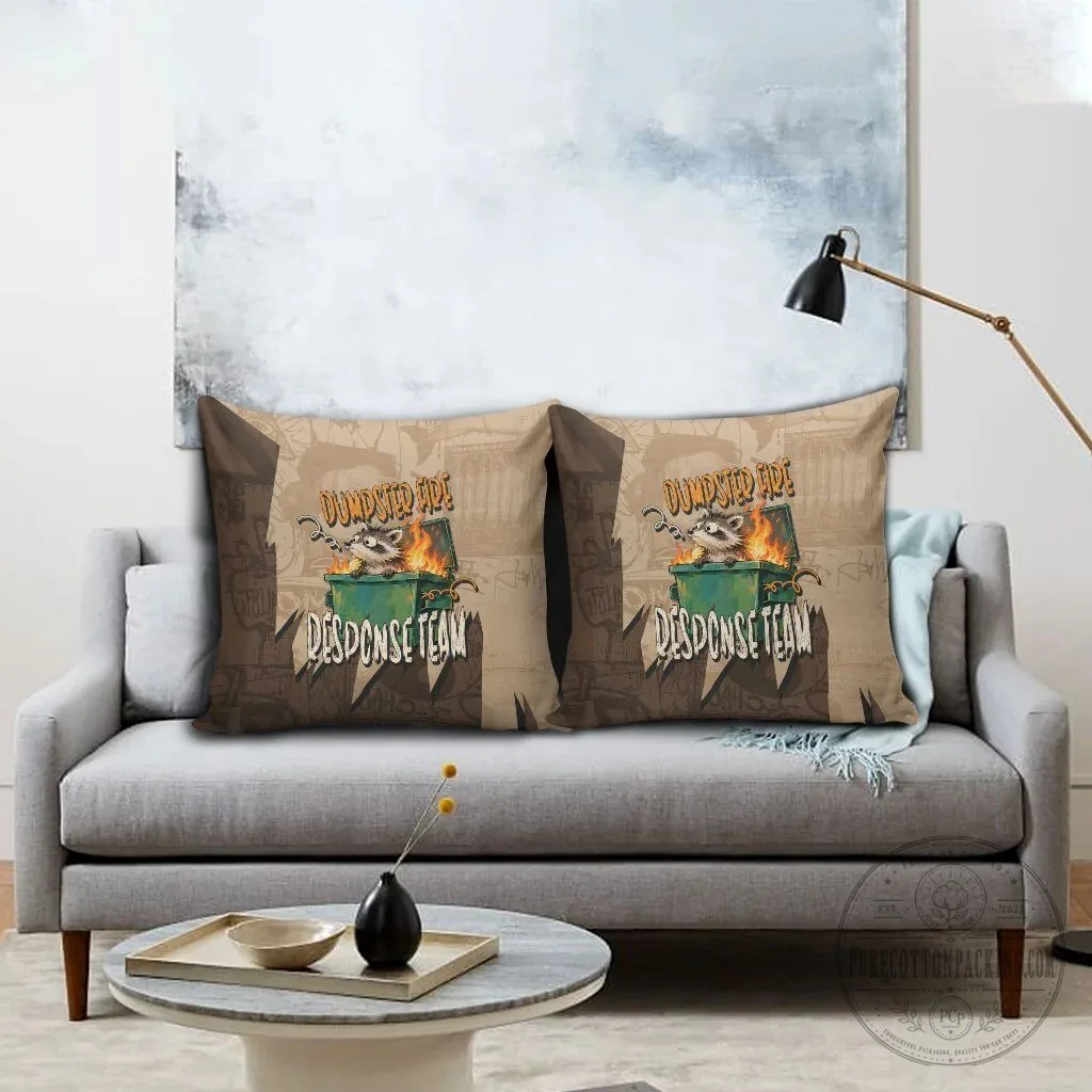 Dumpster Fire Response Team Raccoon Cartoon Vintage Grunge Collage Throw Pillow 6 Dumpster Fire Response Team Raccoon Cartoon Vintage Grunge Collage Throw Pillow