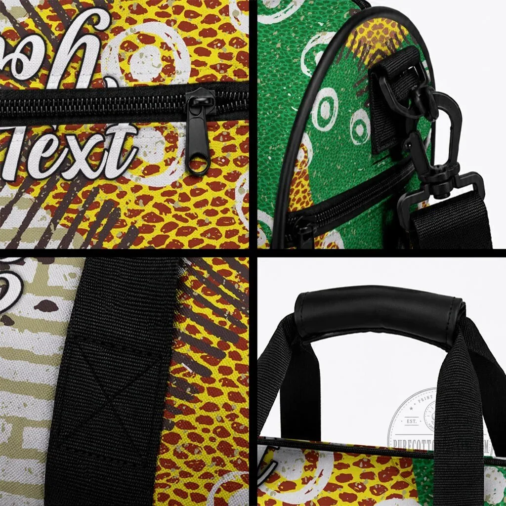 Personalized African 70th Birthday Tribal Animal Print Heritage Duffle Bag 6 Personalized African 70th Birthday Tribal Animal Print Heritage Duffle Bag
