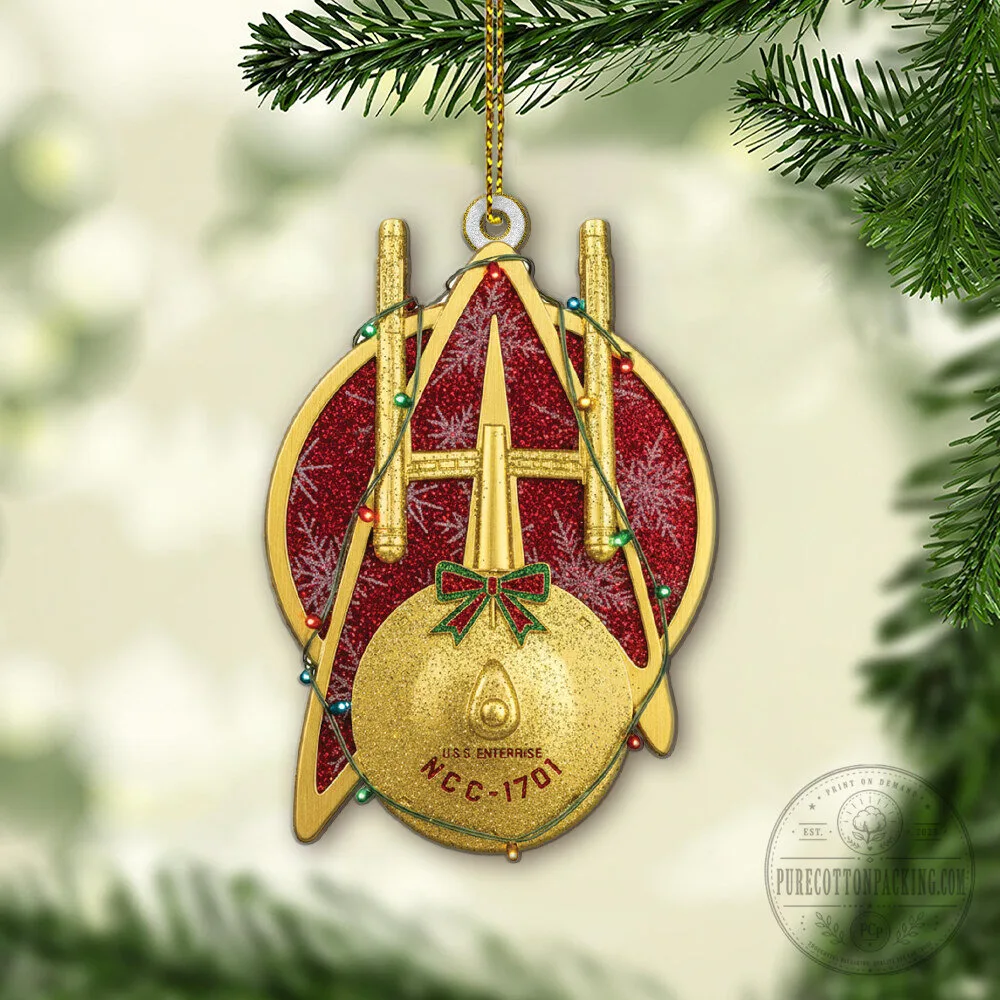 Star Trek United Space Ship Enterprise NCC-1701 Christmas Ornament