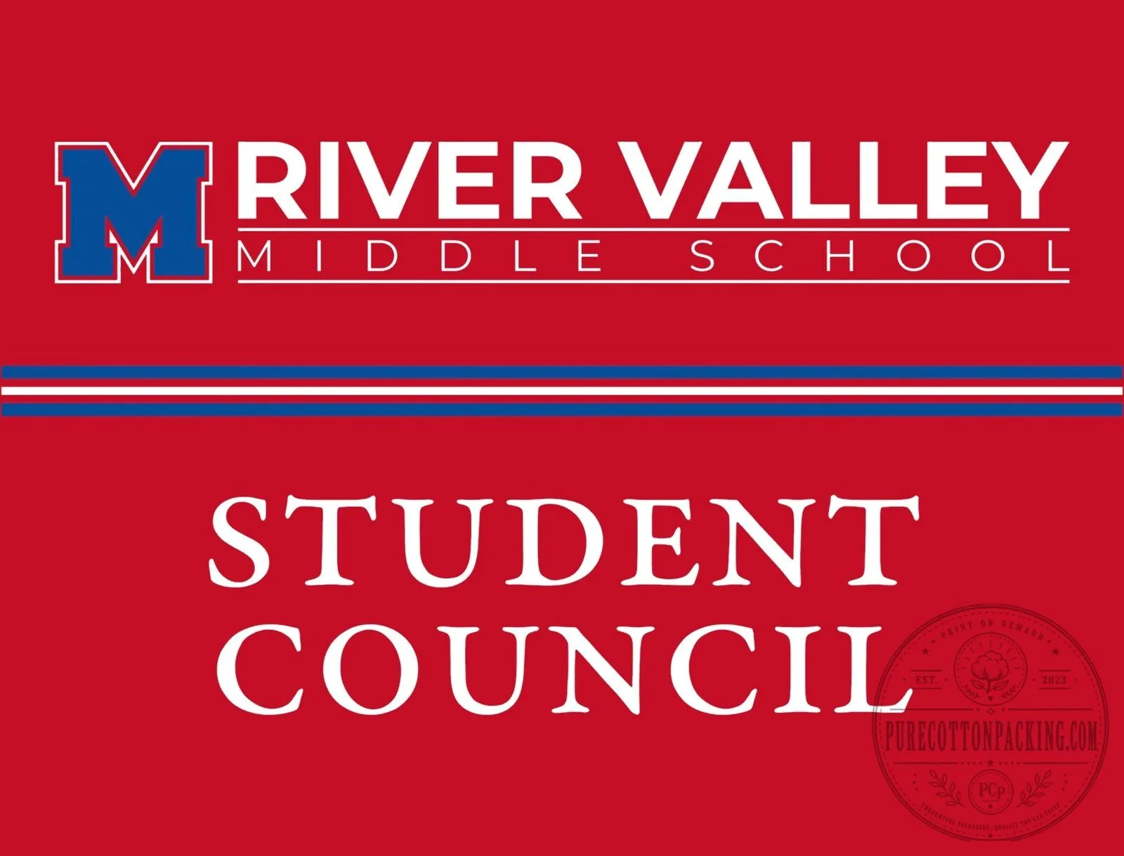 Midway River Valley Middle School Student Council Yard Sign