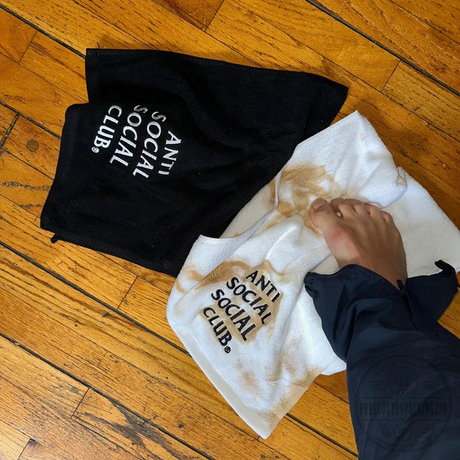 Anti Social Social Club Logo Embroidered Hand Towel Set