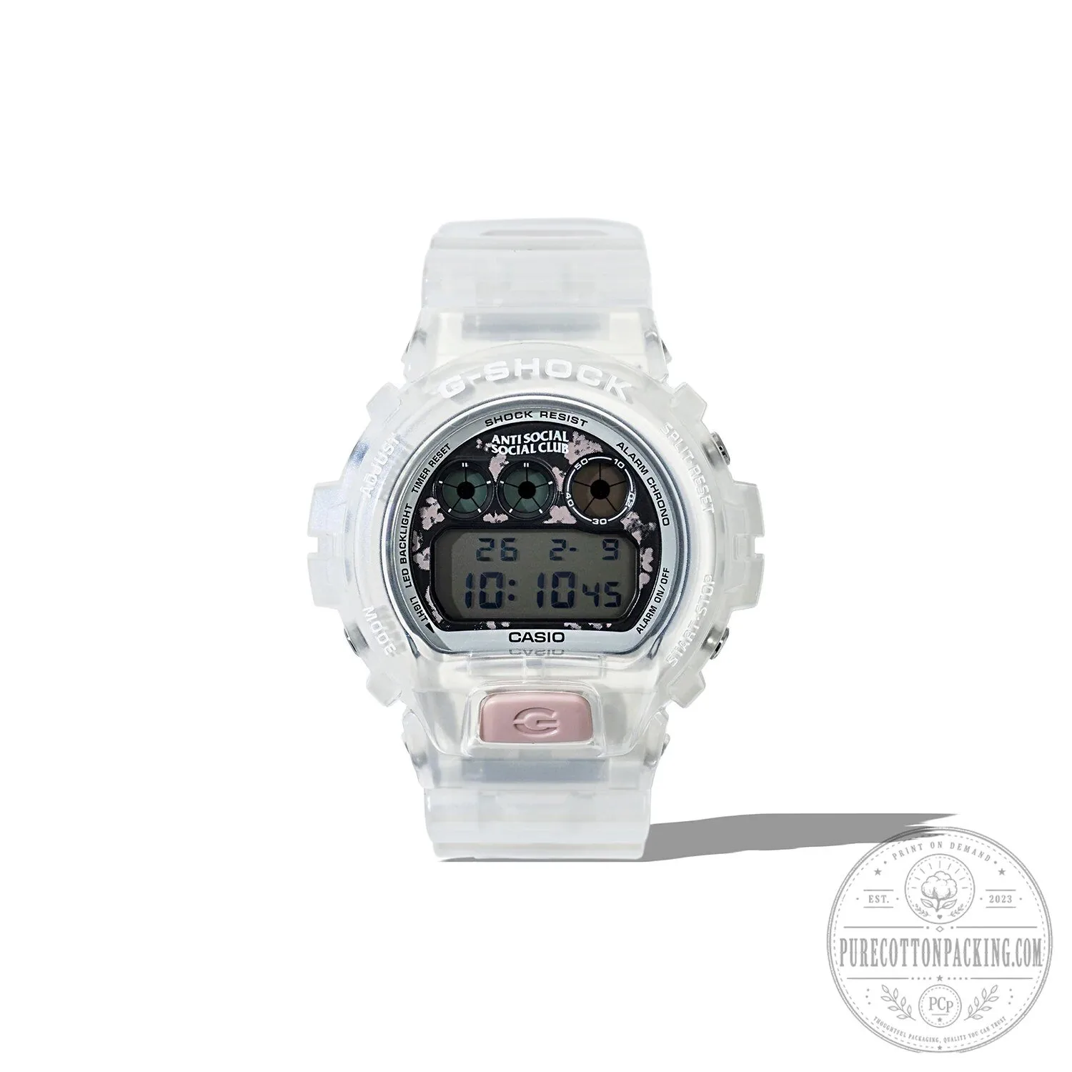 Anti Social Social Club Casio G-Shock Transparent Digital Watch