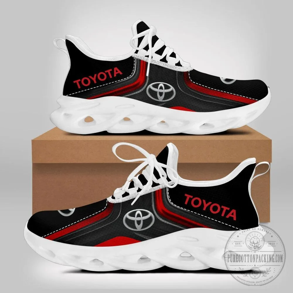 Toyota Max Soul Running Shoes, Black Red White Athletic Sneakers 10 Toyota Max Soul Running Shoes, Black Red White Athletic Sneakers