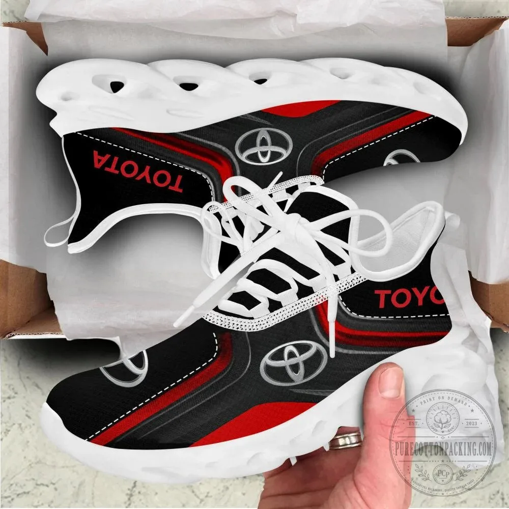 Toyota Max Soul Running Shoes, Black Red White Athletic Sneakers 11 Toyota Max Soul Running Shoes, Black Red White Athletic Sneakers