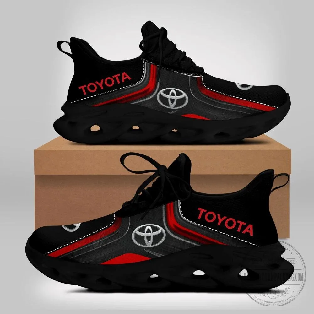Toyota Max Soul Running Shoes, Black Red White Athletic Sneakers 14 Toyota Max Soul Running Shoes, Black Red White Athletic Sneakers