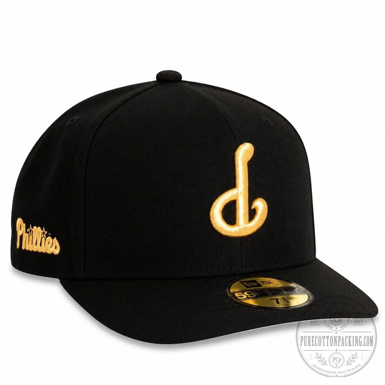 Philadelphia Phillies Gold Digger Black Fitted Baseball Cap Hat