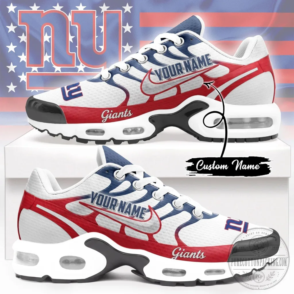 New York Giants Personalized NFL Air Max Shoes New York Giants Personalized NFL Air Max Shoes