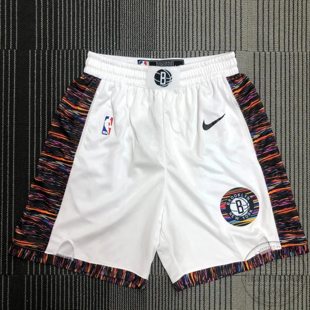 Brooklyn Nets City Edition 2019-2020 White Basketball Shorts Brooklyn Nets City Edition 2019-2020 White Basketball Shorts