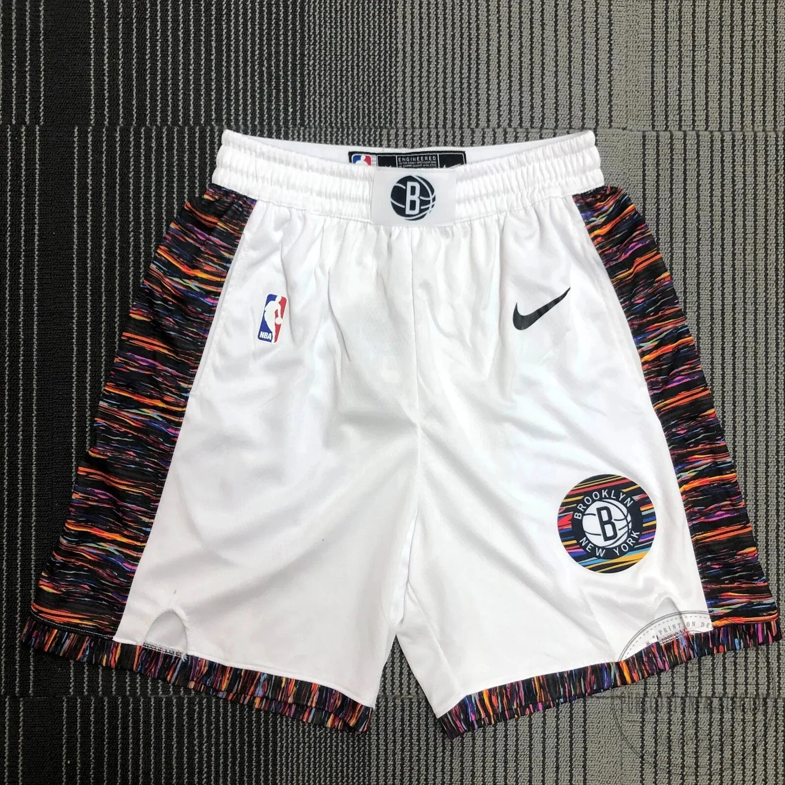Brooklyn Nets City Edition 2019-2020 White Basketball Shorts