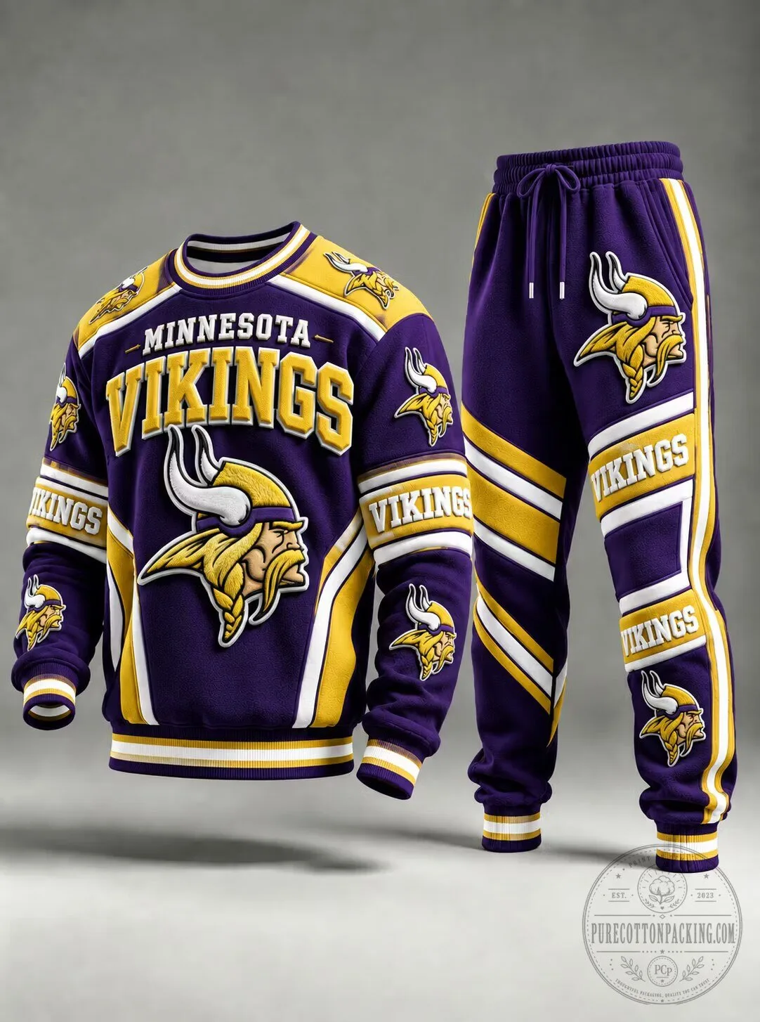 Crewneck Sweatshirt for Minnesota Vikings Football Team