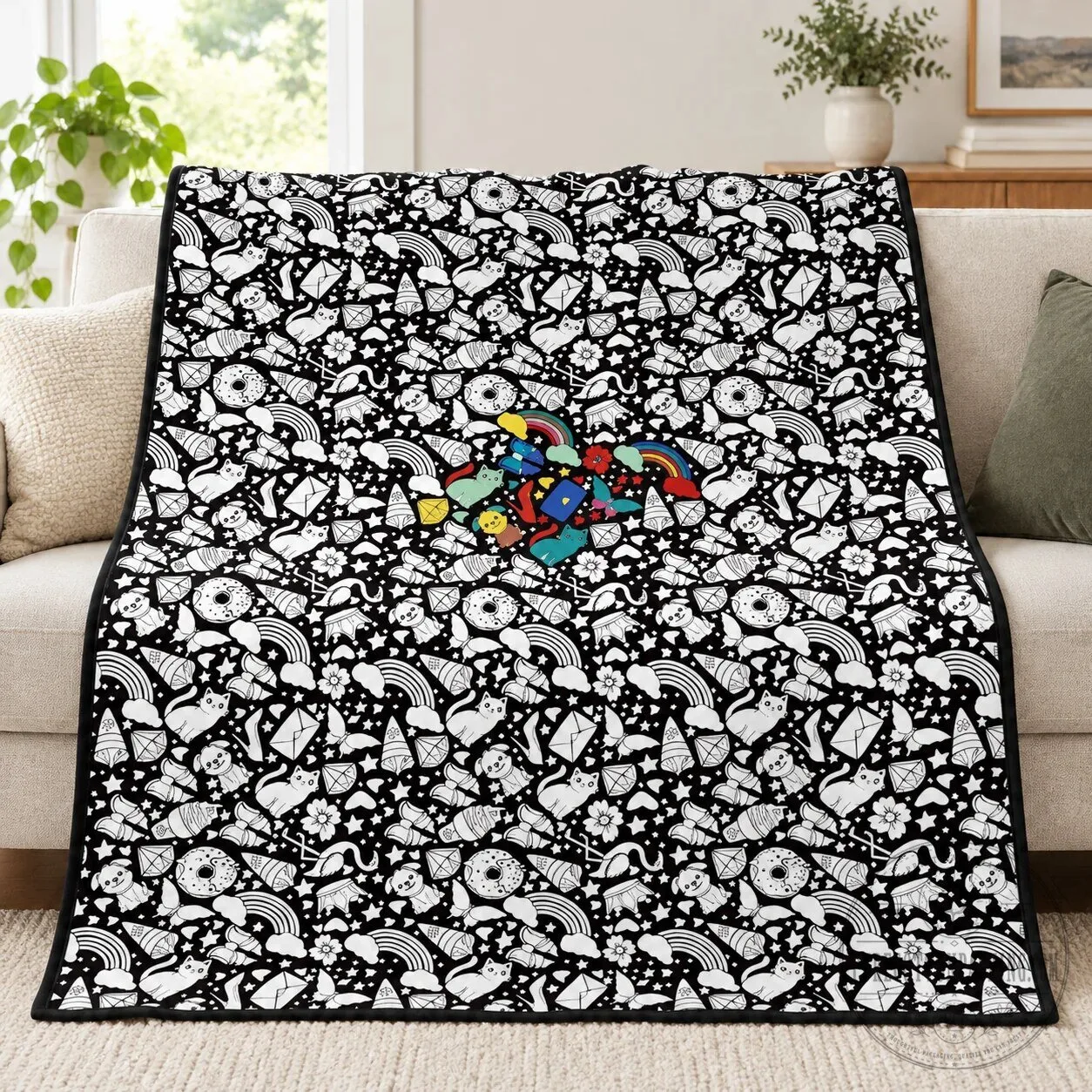 Color Your Own Washable Doodle Blanket with Markers, Creative Drawing Activity for Kids 20 Color Your Own Washable Doodle Blanket with Markers, Creative Drawing Activity for Kids