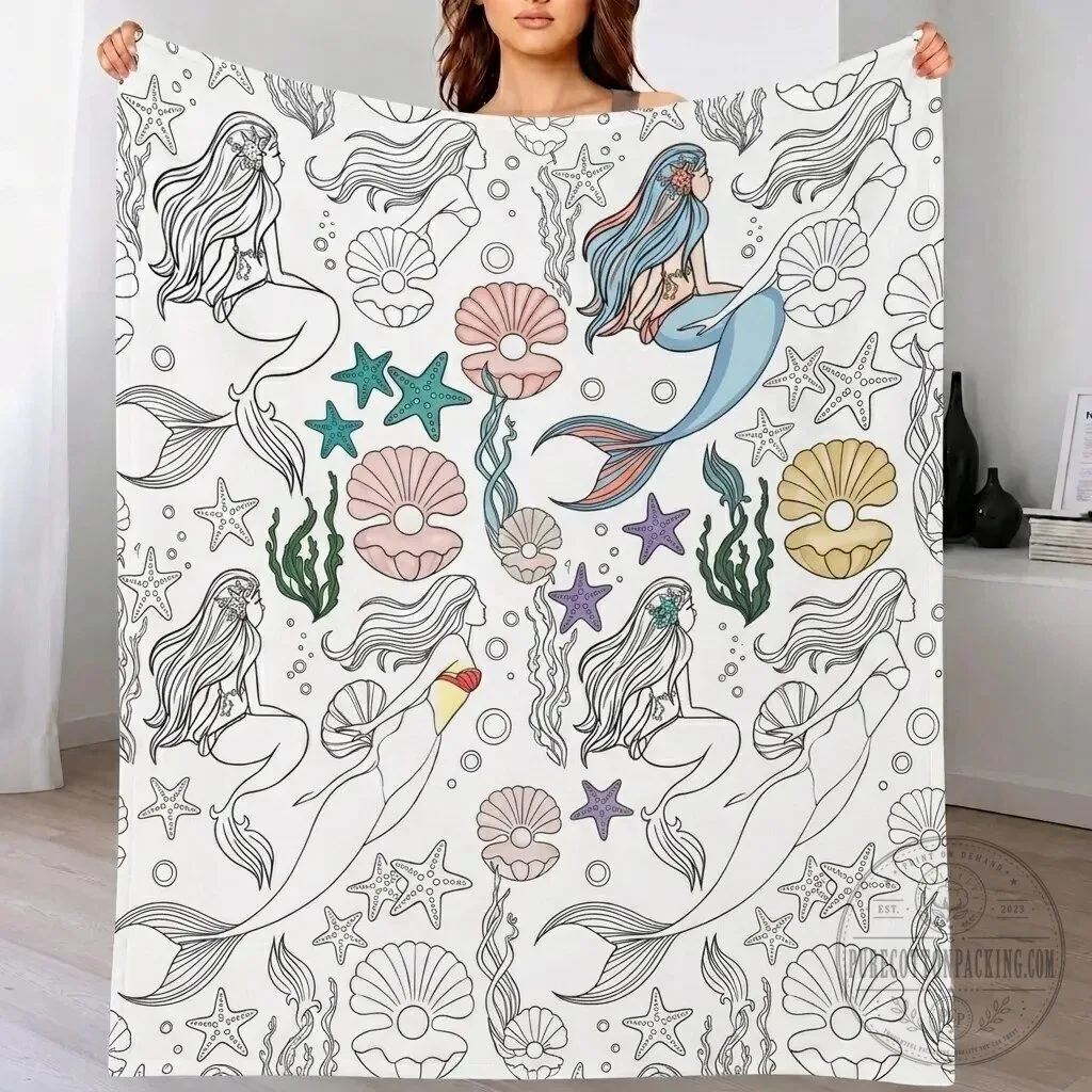 Color Your Own Washable Doodle Blanket with Markers, Creative Drawing Activity for Kids 27 Color Your Own Washable Doodle Blanket with Markers, Creative Drawing Activity for Kids