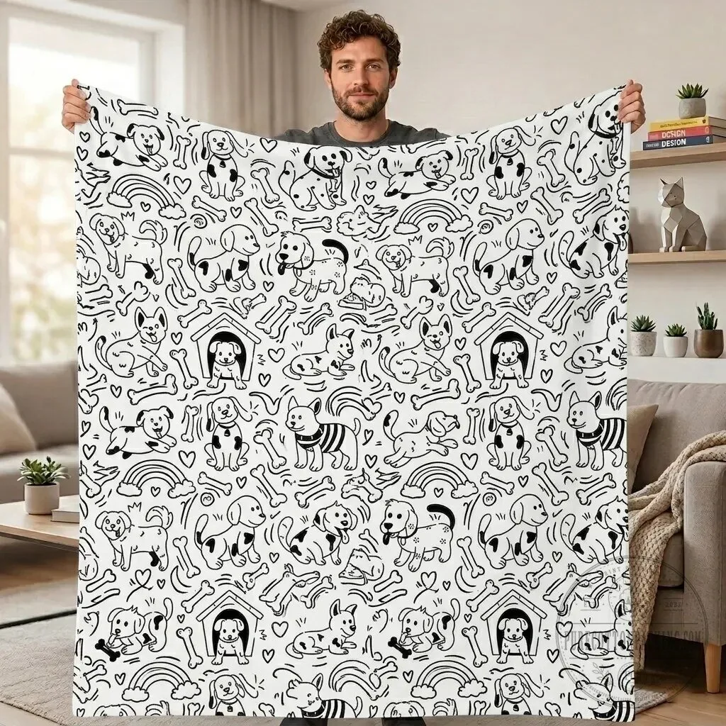 Color Your Own Washable Doodle Blanket with Markers, Creative Drawing Activity for Kids 29 Color Your Own Washable Doodle Blanket with Markers, Creative Drawing Activity for Kids